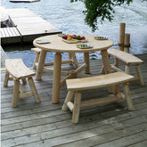48" Round Log Dining Table